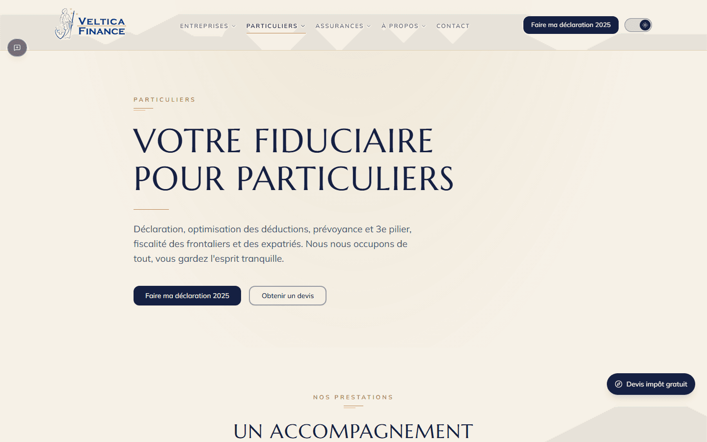 Services for individuals